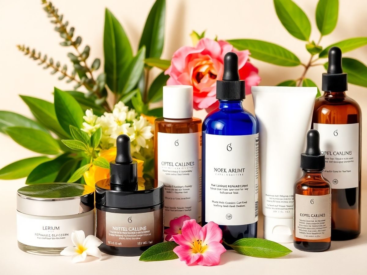 Produse dermatologice diverse pentru îngrijirea pielii.