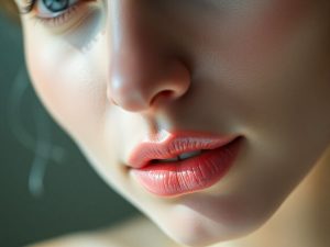 Femeie cu piele curată și radiantă.