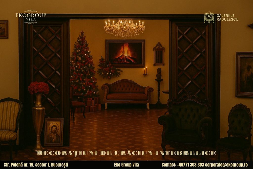 Decoratiuni de Craciun cu parfum de epocă: o călătorie în Crăciunul anilor ’30 la Eko Group Vila