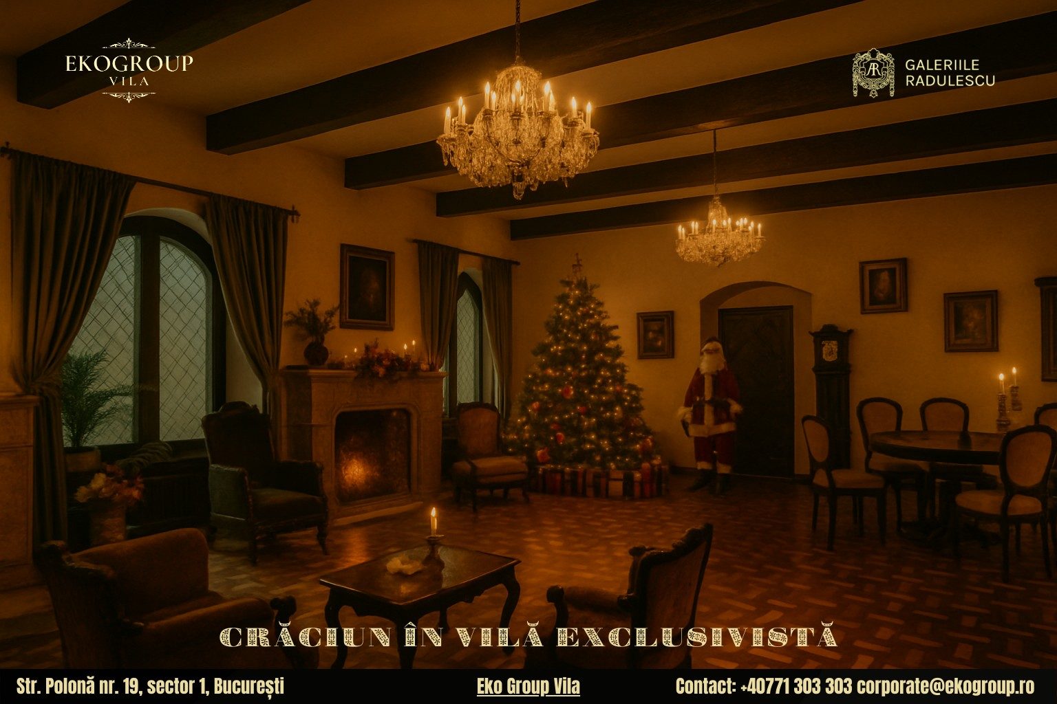 Evenimente de Crăciun București: Crăciunul Anilor ’30 la Eko Group Vila, O Feerie Unică în Capitală 7 Evenimente de Crăciun București: Crăciunul Anilor ’30 la Eko Group Vila, O Feerie Unică în Capitală